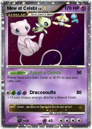 Pokemon Mew et Celebi