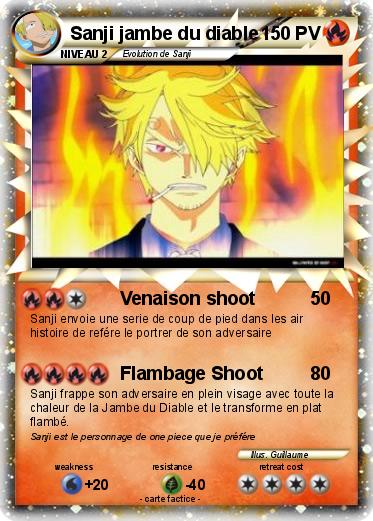 Pokemon Sanji jambe du diable