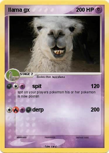Pokemon llama gx