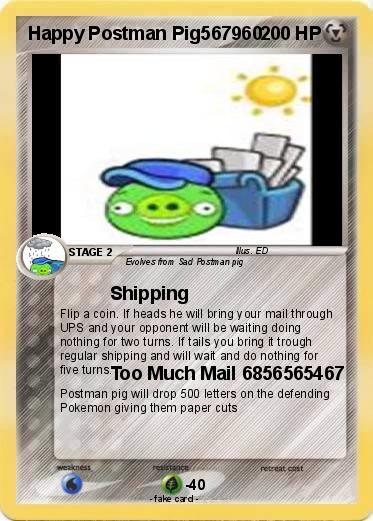 Pokemon Happy Postman Pig567960
