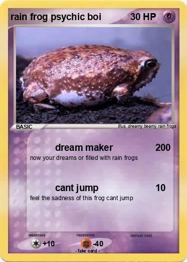 Pokemon rain frog psychic boi
