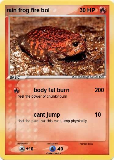 Pokemon rain frog fire boi