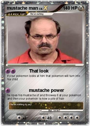 Pokemon mustache man