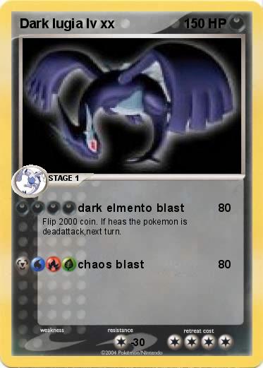 Pokemon Dark lugia lv xx