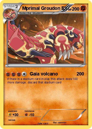 Pokemon Mprimal Groudon EX