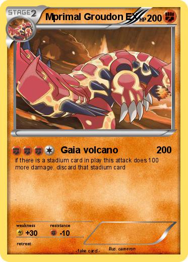 Pokemon Mprimal Groudon EX