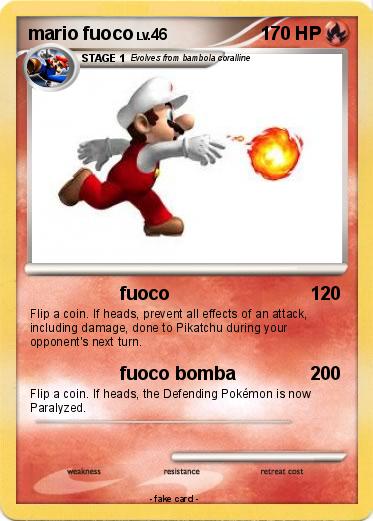 Pokemon mario fuoco