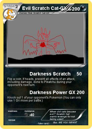 Pokemon Evil Scratch Cat-GX