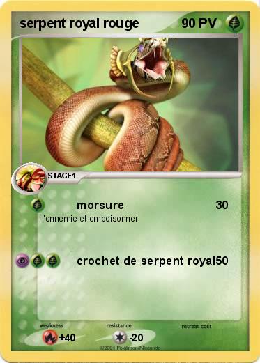 Pokemon serpent royal rouge
