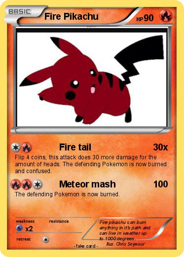 Pokemon Fire Pikachu