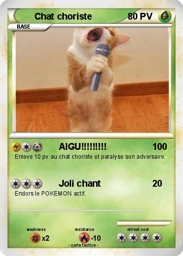 Pokemon Chat choriste