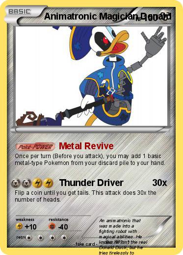 Pokemon Animatronic Magician Donald