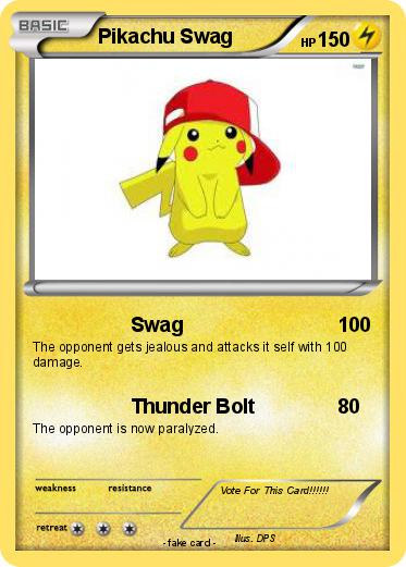 Pokemon Pikachu Swag