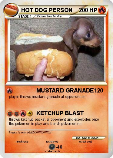 Pokemon HOT DOG PERSON