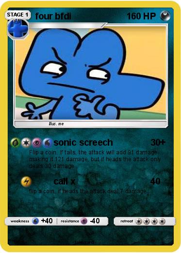 Pokemon four bfdi
