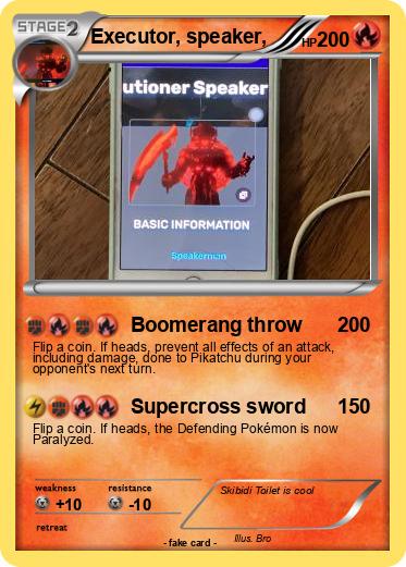 Pokemon Executor, speaker,