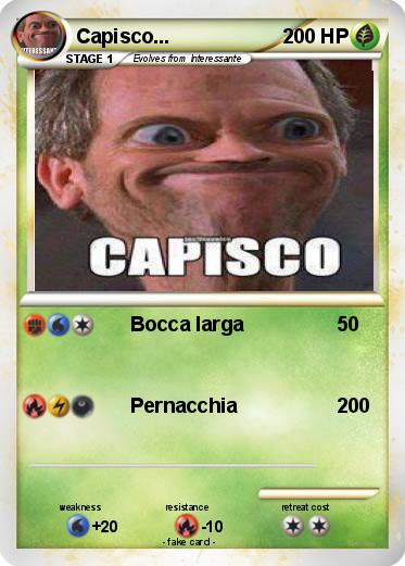 Pokemon Capisco...
