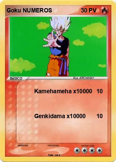Pokemon Goku NUMEROS