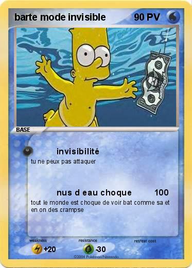 Pokemon barte mode invisible