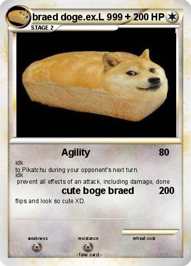 Pokemon braed doge.ex.L 999 + 2