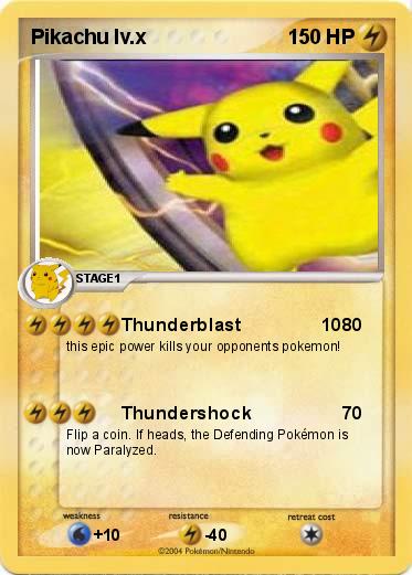 Pokemon Pikachu lv.x                                                             