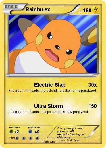 Pokemon Raichu ex
