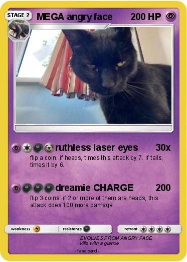 Pokemon MEGA angry face