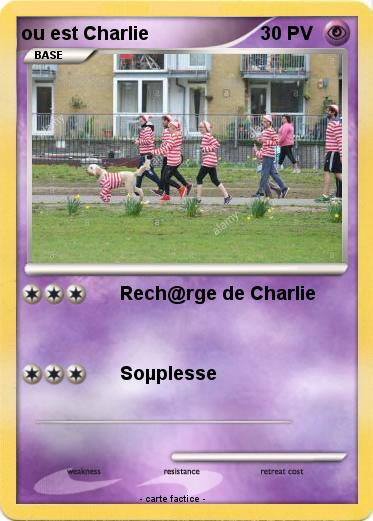 Pokemon ou est Charlie