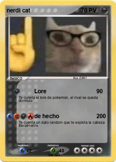 Pokemon nerdi cat