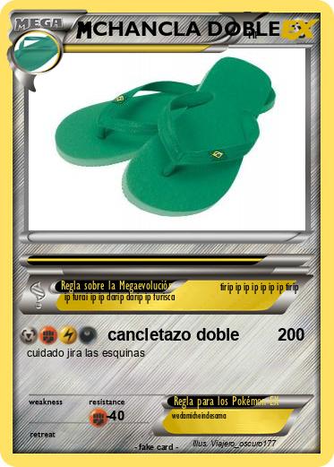 Pokemon CHANCLA DOBLE