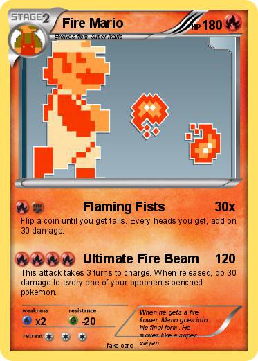 Pokemon Fire Mario