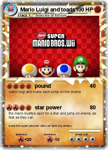 Pokemon Mario Luigi and toads