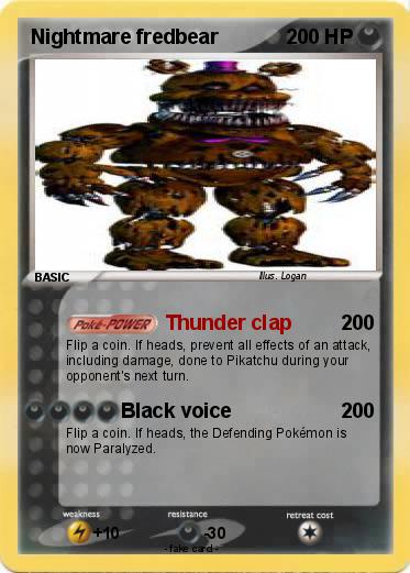 Pokemon Nightmare fredbear
