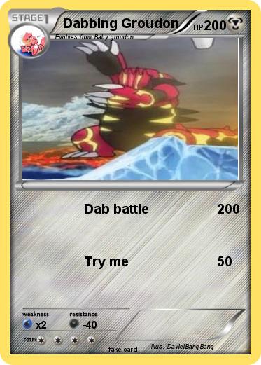 Pokemon Dabbing Groudon