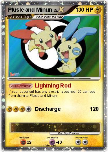 Pokemon Plusle and Minun