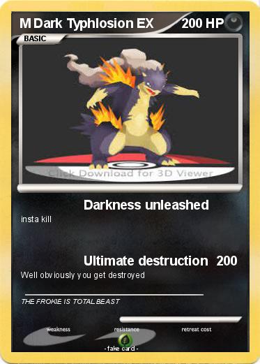 Pokemon M Dark Typhlosion EX