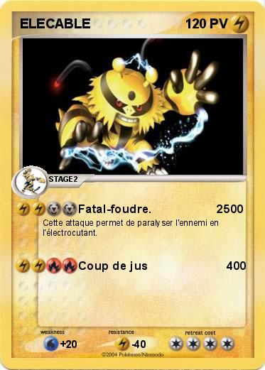 Pokemon ELECABLE