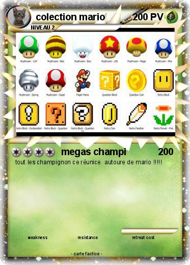 Pokemon colection mario