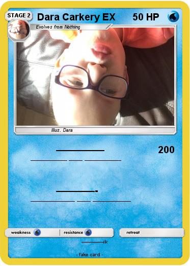 Pokemon Dara Carkery EX
