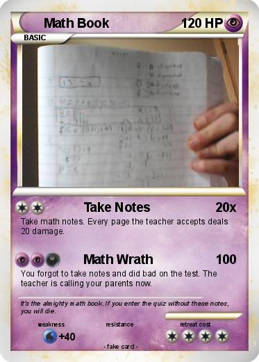 Pokemon Math Book