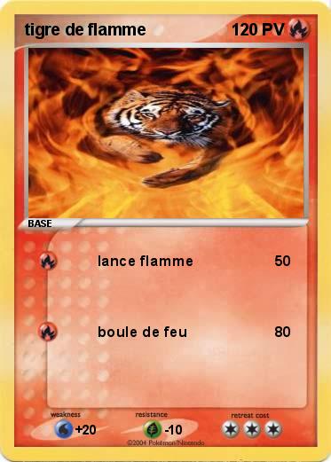 Pokemon tigre de flamme