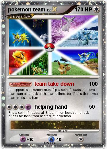 Pokemon pokemon team