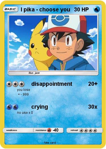 Pokemon I pika - choose you