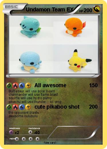 Pokemon Undamon Team EX