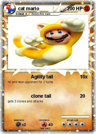 Pokemon cat mario
