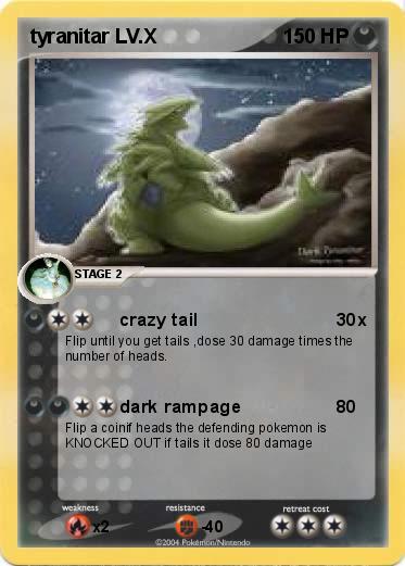 Pokemon tyranitar LV.X