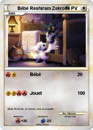 Pokemon Bébé Reshiram Zekrom