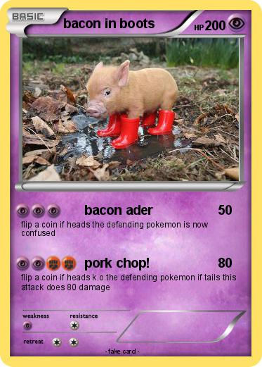 Pokemon bacon in boots