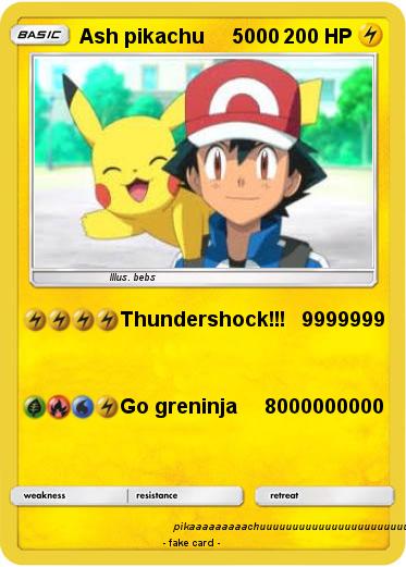 Pokemon Ash pikachu     5000