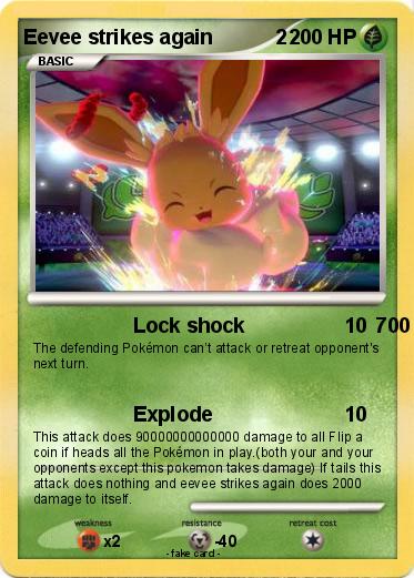 Pokemon Eevee strikes again           2